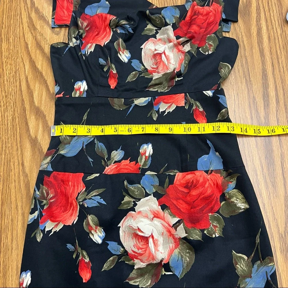 NEW Black Halo Floral Jackie O Sheath Dress - Picture 7 of 9